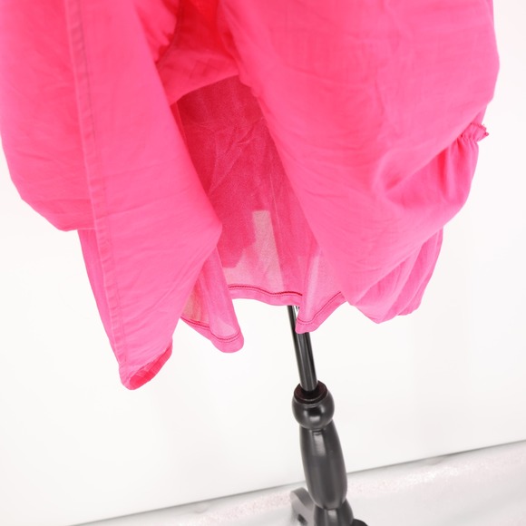 NWT TwentyTen Pink Babydoll Tiered Ruffle Dress Womens Coquette Vacation Size L - Picture 8 of 10